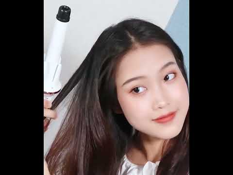 Automatic Curling Iron With Bi-Directional Rotating Ceramic Glaze Coating Hair Care, Plug: EU Plug White - YouTube Video