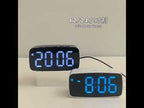 LED Electronic Alarm Clock Bedside Vibrator Clock, Color: Black Shell Green Light - YouTube Video