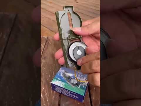 Portable Folding Army Green Lens Compass Multifunction Mini Camping Climbing Outdoor Tool - YouTube Video