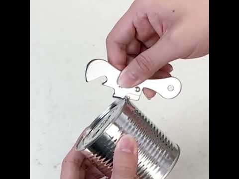 2 PCS  Stainless Steel Bottle Opener Can Opener Multifunctional Kitchen Tool(Stainless Steel Color) - YouTube Video