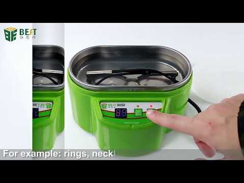 BST-9050 0.5L 110V Digital Display Mini Ultrasonic Cleaner - YouTube Video