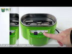 BST-9050 0.5L 110V Digital Display Mini Ultrasonic Cleaner - YouTube Video