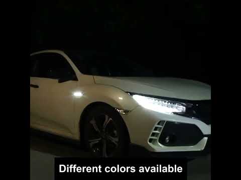 2pcs Car Fender Blade Dynamic Side Marker Lights 12V LED High Bright Daytime Running Lights(Red) - YouTube Video