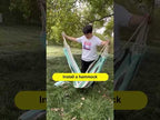 Outdoor Double Thickened Canvas Hammock Indoor Swing, Size:200x100cm(Red White Stripe) - YouTube Video