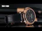 SKMEI 1652 Dual Movement Sports Leather Alloy Male Watch, Color: Rose Gold Shell White Machine - YouTube Video