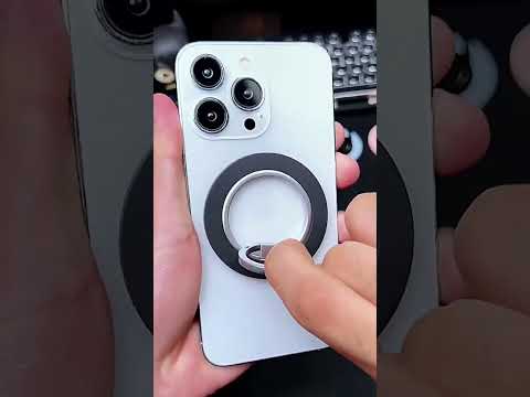 Magsafe Magnetic Electroplating Phone Ring Holder(White) - YouTube Video