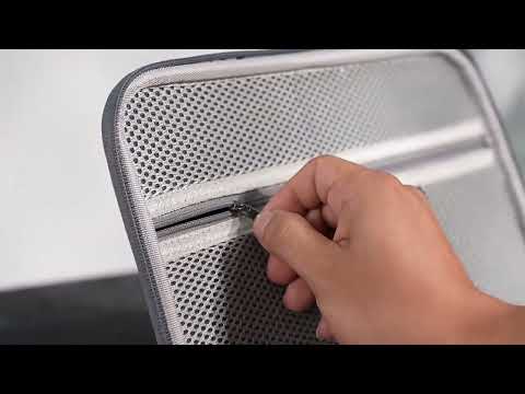 For DJI Osmo 360 / Osmo 360 II STARTRC Full Kit Portable Handbag Shoulder PU Storage Bag (Grey) - YouTube Video
