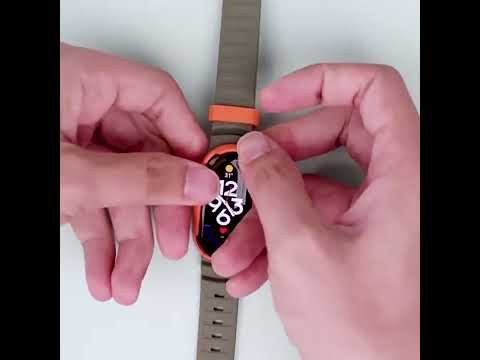 For Xiaomi Mi Band 5 / 6 / 7 MIJOBS GS Unibody Two-color Watch Band(Black) - YouTube Video