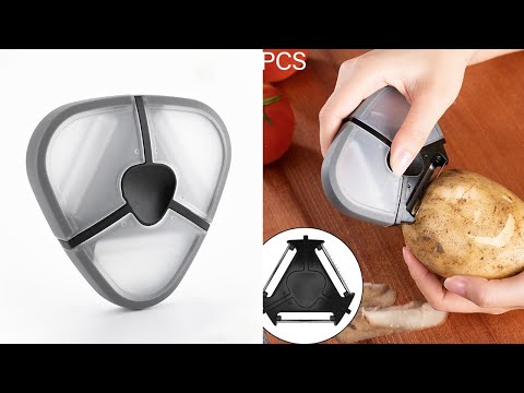 Multifunctional Stainless Steel Creative Peeler Three-in-one Peeler Grater - YouTube Video