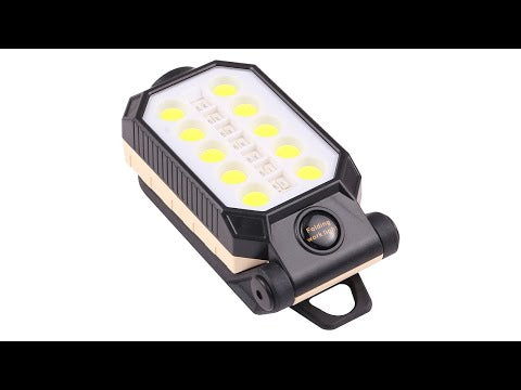 W599A 4 Modes LED Work Light Emergency Light - YouTube Video