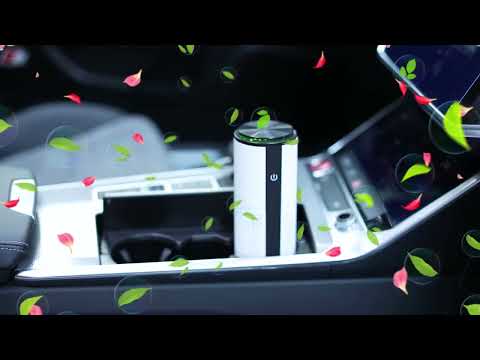 WT-U12 DC 5V Negative Ion Smart Car Air Purifier (Blue) - YouTube Video