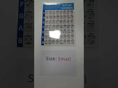 G625 Paper Chord Score Guitar Chord Fingering Exercise Chart(Small) - YouTube Video