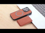 For iPhone 15 Carbon Fiber Leather Card Magsafe Phone Case(Black) - YouTube Video