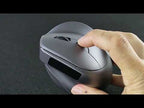 ZELOTES F-26C 8-Keys 2.4G+Bluetooth Dual-Mode LED Display Vertical Grip Wireless Mouse(Gray) - YouTube Video