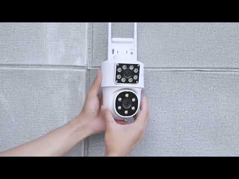 Srihome SH063 4MP Dual Lens Panoramic Surveillance HD Camera(EU Plug) - YouTube Video