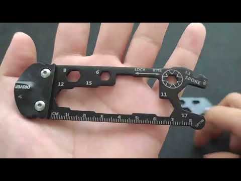 16 In 1 Mini Card Tool Multifunctional Keychain Bottle Opener Hexagonal Portable Screwdriver - YouTube Video