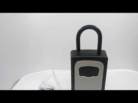 Safty Key Lock Box Combination Portable Aluminium Alloy Key Safe Box Security Key Holder Secure Box - YouTube Video