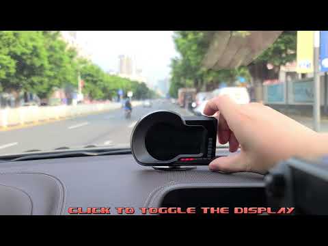 F15 Car High-definition LCD Instrument OBD+GPS HUD Head-up Display - YouTube Video