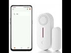 Tuya WiFi Sound And Light Door Magnetic Doors Windows Alarm Scene Linkage APP Reminder - YouTube Video