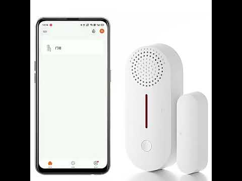 Tuya WiFi Sound And Light Door Magnetic Doors Windows Alarm Scene Linkage APP Reminder - YouTube Video