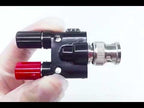 5pcs BNC Male Plug To Two Banana Jack Female Connector RF Adapter(Black) - YouTube Video
