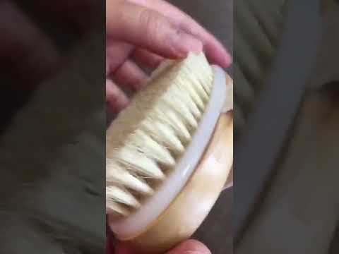 PPR Soft Beaded Boar Bristle Handleless Oval Massage Bath Brush(As Show) - YouTube Video
