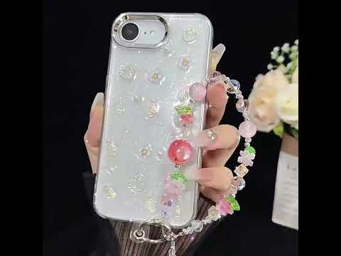 Sweet Floral Beaded Iridescent Crystal Chain(Orange) - YouTube Video