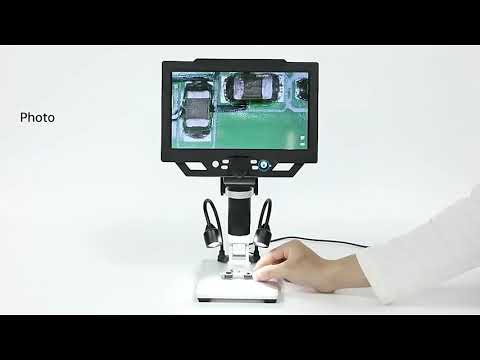 G1600 1-1600X Magnification 9 Inch Electron Microscope, Style: Without Battery US Plug - YouTube Video