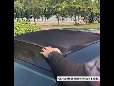 N913 Nylon Mesh Screens For Insect-Proof Dust-Proof Ventilated And Breathable Car Sunroof Magnetic Sun Shade, Size: 100x65cm - YouTube Video