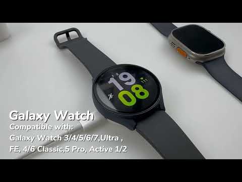 4 in 1 Portable Smart Watch Magnetic Wireless Charger(Black) - YouTube Video