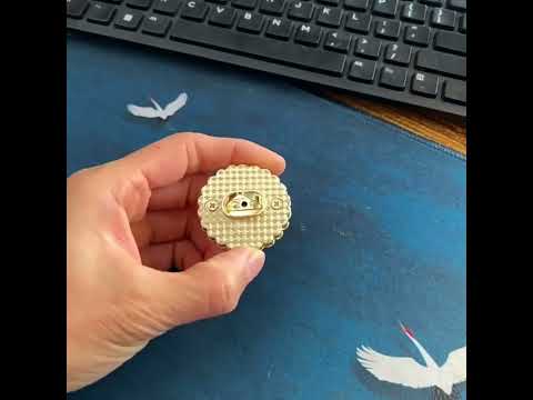 Handbag Hardware Accessories Lock Female Bag Diamond Round Lock - YouTube Video