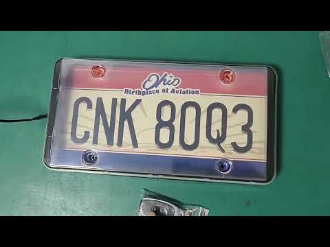 US Standard Fog Version License Plate Frame Remote-Controlled Car License Plate Protector, Spec: Single - YouTube Video