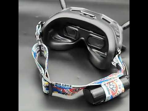 Flight Video Glasses Graffiti Color Headband Fixed Strap For DJI FPV Goggles V2 Strap - YouTube Video