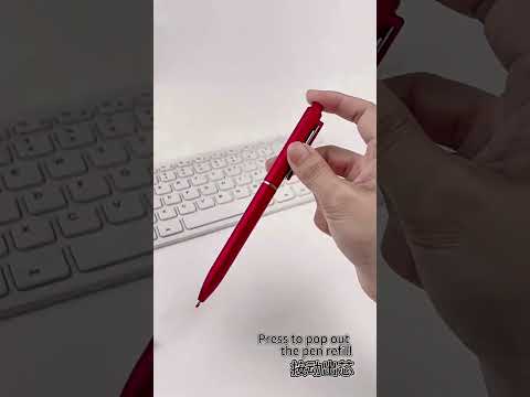 10 PCS/Pack Retractable 0.5mm Bullet Tip Signature Gel Pen, Specification:Metal Pen Refill(Black) - YouTube Video