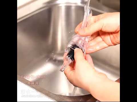 Fashion Olecranon Wine Pourer/Rapid Decanter(Transparent) - YouTube Video