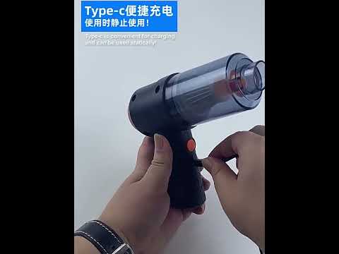 YT-M2037 6000Pa Dual Purpose Car Cordless Vacuum Cleaner(Black) - YouTube Video
