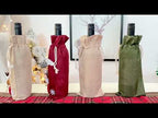 2 PCS Christmas Gift Wine Bottle Dust Cover Bag Home Table Decor(Green old man) - YouTube Video