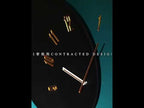 wozoom Living Room Modern Minimalist Wood Silent Decorative Clock(White+Black Hands) - YouTube Video
