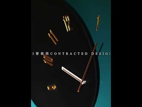wozoom Living Room Modern Minimalist Wood Silent Decorative Clock(White+Black Hands) - YouTube Video
