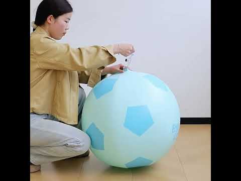 Inflatable Soccer Ball Kids Toy Parent-Child Interactive Beach Ball, Size: 200cm - YouTube Video