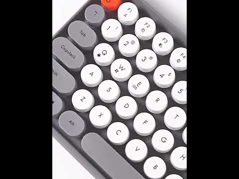 Ajazz 308I 84 Keys Tablet Mobile Phone Computer Household Office Bluetooth Keyboard(Yellow) - YouTube Video