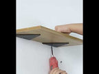 Load Bearing Invisible Triangle Bracket Wall Shelf Bracket With Screws, Specification: 140x130mm Black - YouTube Video