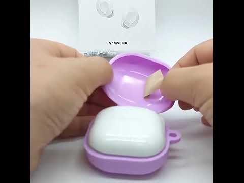 For Samsung Galaxy Buds Live / Pro Bluetooth Earphone Silicone Protective Case with Hook(Pink) - YouTube Video
