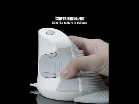DELUX M618GX Wireless Ergonomic Vertical Mouse 1600DPI Optical Mouse - YouTube Video