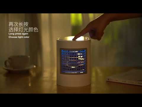 WT-F11 380ml Portable Elliptical Water-cooled Fan (Pink) - YouTube Video