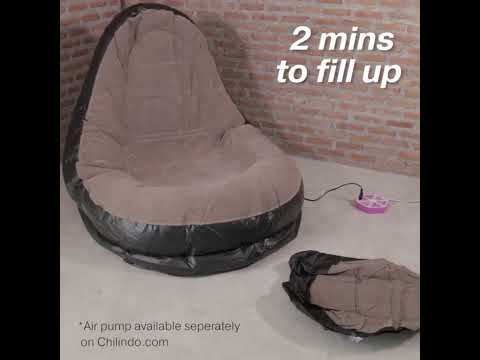 Lunch Break Inflatable Lazy Sofa, Bottom Color Random Delivery, Style: Sofa+Pedal - YouTube Video