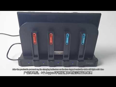 For Nintendo Switch 2/Switch Console Controller ipega 8-in-1 Charging Dock Fast Charging Station - YouTube Video