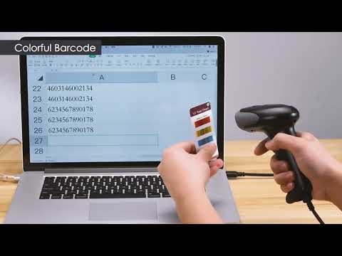 QR Code Scanner Mobile Phone Screen Supermarket Cashier Scanner, Model: M930 - YouTube Video