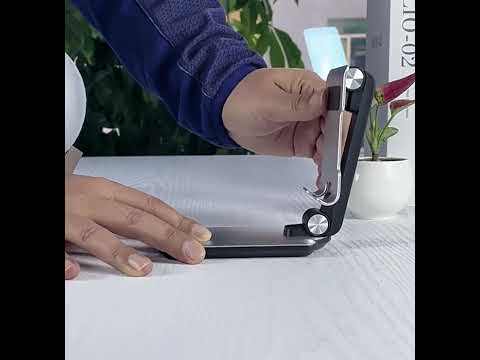 TM06 Folding Tablet Holder Adjustable Smartphone Tablet Holder - YouTube Video