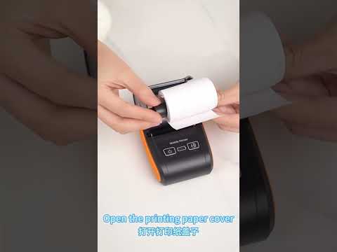 58mm Portable Logistics Takeaway Receipt Bluetooth Thermal Printer(US Plug) - YouTube Video